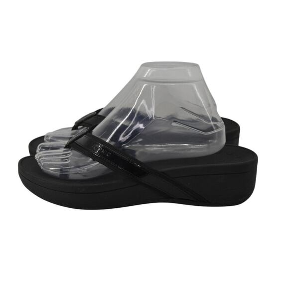 Vionic Shoes - Vionic High Tide Womens Size 9 Black Flip Flop Thong Sandals